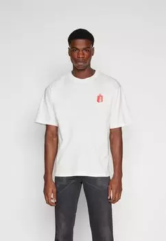 Футболка с принтом Boxt Unisex Diesel, белый