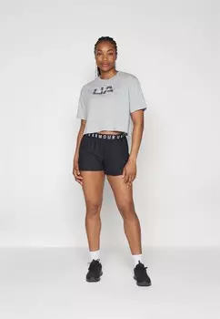 Футболка с принтом BOXY CROP BRANDED Under Armour, серый