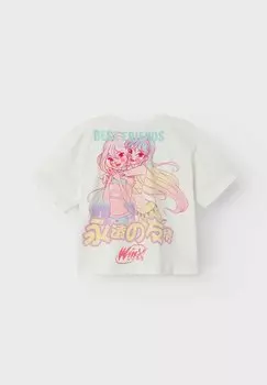 Футболка с принтом BOXY FIT Name it, цвет jet stream