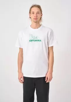 Футболка с принтом BOXY TEE 50TIES MOVIE FIGHT Cleptomanicx, белый