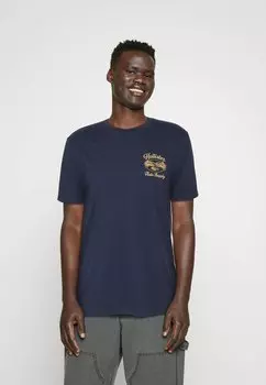 Футболка с принтом BOXY WESTERN LOGO Hollister Co., цвет mood indigo