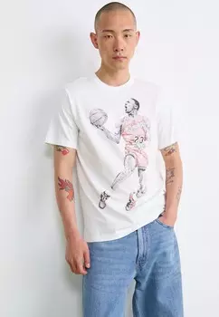 Футболка с принтом BRAND DOT CREW Jordan, белый
