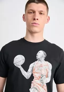 Футболка с принтом BRAND DOT CREW Jordan, черный