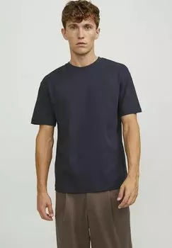 Футболка с принтом BRANDING CREW NECK Jack & Jones, идеальный темно-синий цвет
