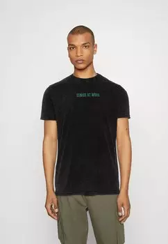 Футболка с принтом Brave Soul, черный