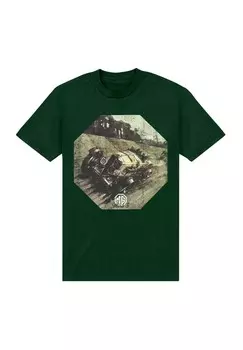 Футболка с принтом BRITISH MOTOR HERITAGE PHOTO Henry Tiger, темно-зеленый