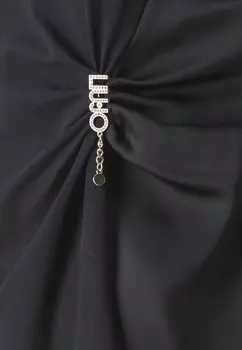 Футболка с принтом BROOCH LIU JO, черный