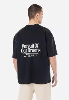 Футболка с принтом BROOKE TEE Pegador, черный