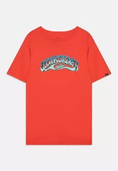 Футболка с принтом BUBBLE ARCH YOUTH Quiksilver, цвет cayenne