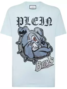 Футболка с принтом Bulldogs Philipp Plein, синий