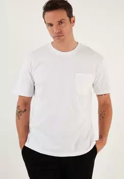 Футболка с принтом Buratti, белый