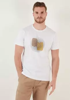 Футболка с принтом Buratti, белый