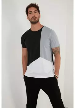 Футболка с принтом Buratti, черный