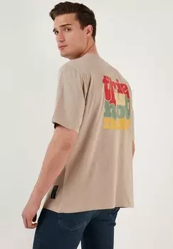 Футболка с принтом Buratti, цвет mink