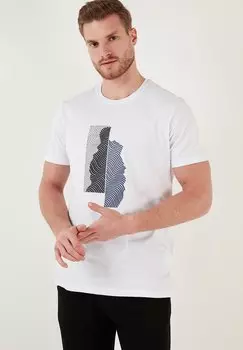 Футболка с принтом Buratti, цвет white