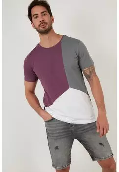 Футболка с принтом Buratti, сиреневый