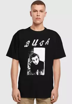 Футболка с принтом BUSH-LOGO PHOTO HEAVY Merchcode, черный