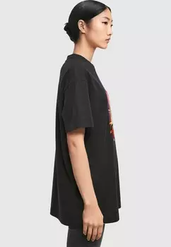 Футболка с принтом BUSH RAZORBLADE SUITCASE OVERSIZED TEE Merchcode, черный
