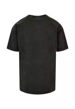 Футболка с принтом BUSH SRENCIL LOGO ACID WASHED Merchcode, черный
