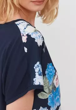 Футболка с принтом BYPANYA FLOWER TSHIRT 2 b.young, синий