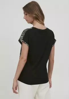 Футболка с принтом BYPANYA LEO TSHIRT 2 b.young, серый деним