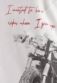 Футболка с принтом CAFE RACER Key Largo, белый