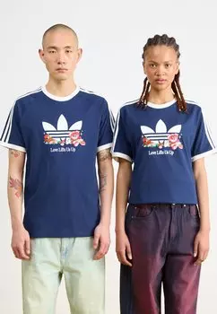 Футболка с принтом CALI TEE UNISEX adidas Originals, синий