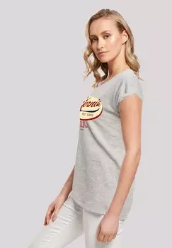 Футболка с принтом CALIFORNIA SHORT SLEEVE F4NT4STIC, серый