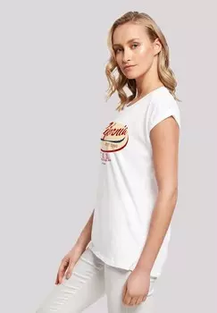 Футболка с принтом CALIFORNIA SHORT SLEEVE F4NT4STIC, белый