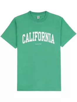 Футболка с принтом California Sporty & Rich, зеленый