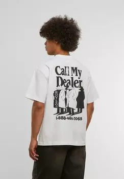 Футболка с принтом CALL MY DEALER Market, белый