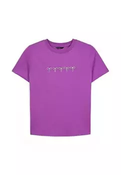 Футболка с принтом Calliope, лиловый