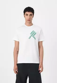 Футболка с принтом Calvin Klein Jeans, белый