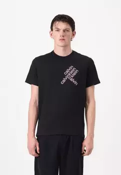 Футболка с принтом Calvin Klein Jeans, черный