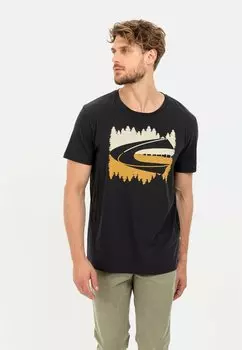 Футболка с принтом camel active, черный