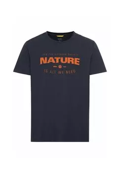 Футболка с принтом camel active, цвет night blue