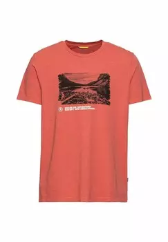 Футболка с принтом camel active, красный