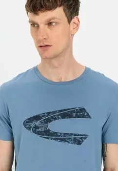 Футболка с принтом camel active, синий