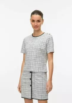 Футболка с принтом Camicetta Vero Moda, слоновая кость