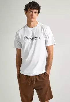 Футболка с принтом CAMILLE Pepe Jeans, цвет white