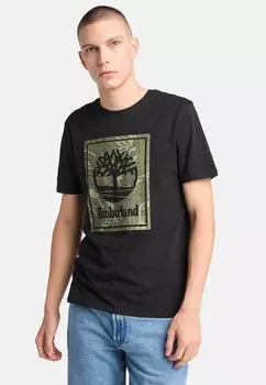 Футболка с принтом CAMO Timberland, черный