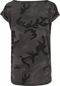Футболка с принтом Camo Urban Classics, черная