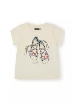 Футболка с принтом Canada House, бежевый