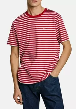 Футболка с принтом CANE Pepe Jeans, красный