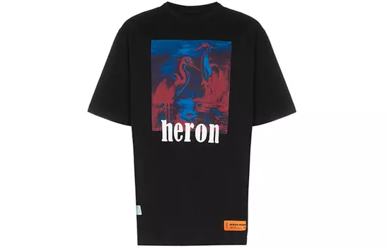 Футболка с принтом цапли HERON PRESTON