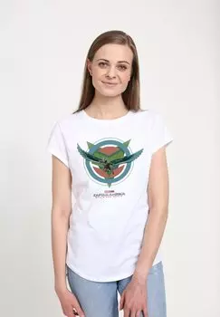 Футболка с принтом CAPTAIN AMERICA BRAVE NEW WORLD Henry Tiger, белый