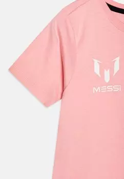 Футболка с принтом Captain MESSI, розовый