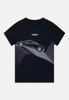 Футболка с принтом CAR TEE Hackett London, цвет navy blue