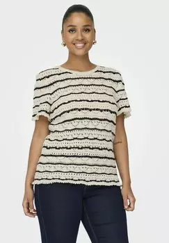 Футболка с принтом CARANNASOFIA ONLY Carmakoma, кремовый