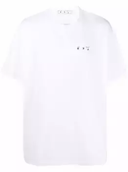 Футболка с принтом Caravaggio OFF-WHITE, белый